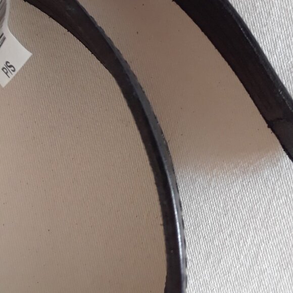 JACOB Genuine Leather Wide Black Belt  New - Picture 10 of 11